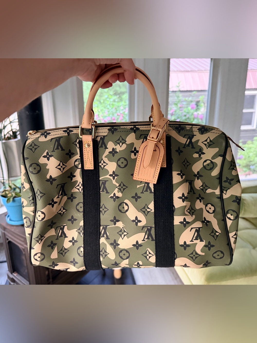 Source Unknown Louis Vuitton Monogramouflage Speedy 35 NEW in Branded Dust Bag